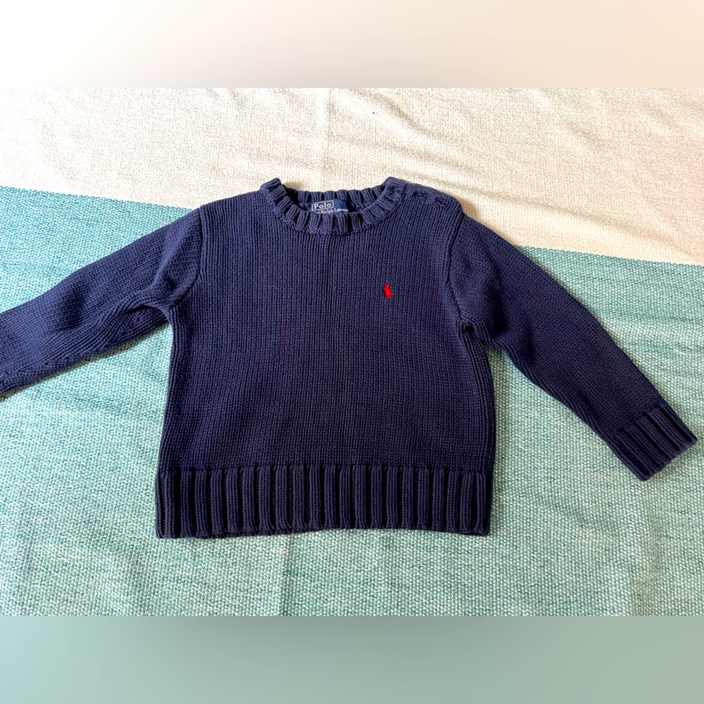 Navy Polo Ralph Lauren boys size 4 sweater